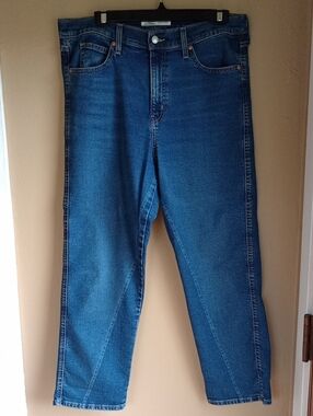 Signature Levi's Heritage High Rise Straight Medium Wash Jeans Size 33